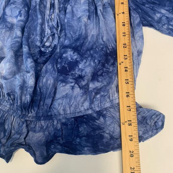 EE:Some Shirt Womens Small Peasant Boho Off Shoulder Tie-Dye Milkmaid Tie Dye - Picture 8 of 8